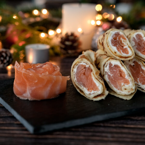 Блины с лососем и сливочным сыром 5 шт./450 г