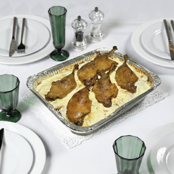 Утиные ножки конфи с гарниром из картофельного гратена 2200 г