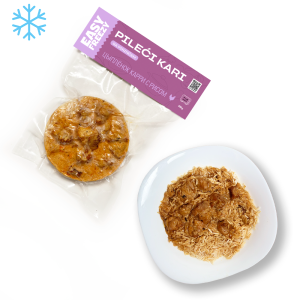 Цыплёнок карри с рисом 300 г. (замороженные)